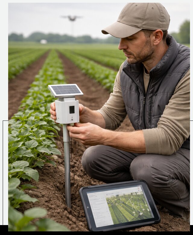 IoT мониторинг сельскохозяйственных полей и контроля в Белгороде