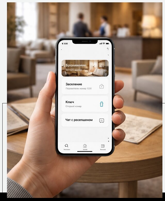 Мобильное приложение для гостей отеля в Белгороде, управление сервисом